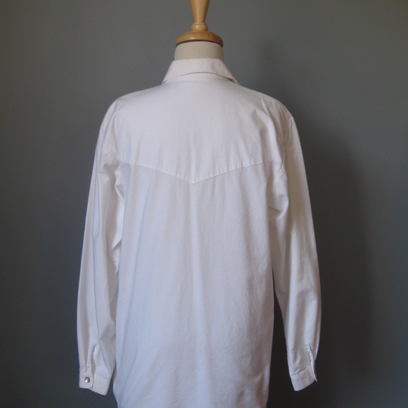 Vintage Western Snap Front Button Up Embroidered - Picture 4 of 5